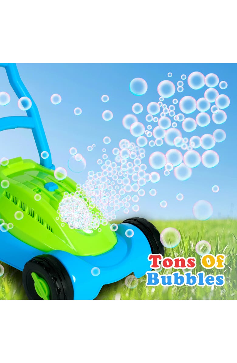 Easy Playhouse Lawn Mower Bubble Machine, Lights & Sounds, Outdoor Pretend Play, Alternate, color, Multicolored