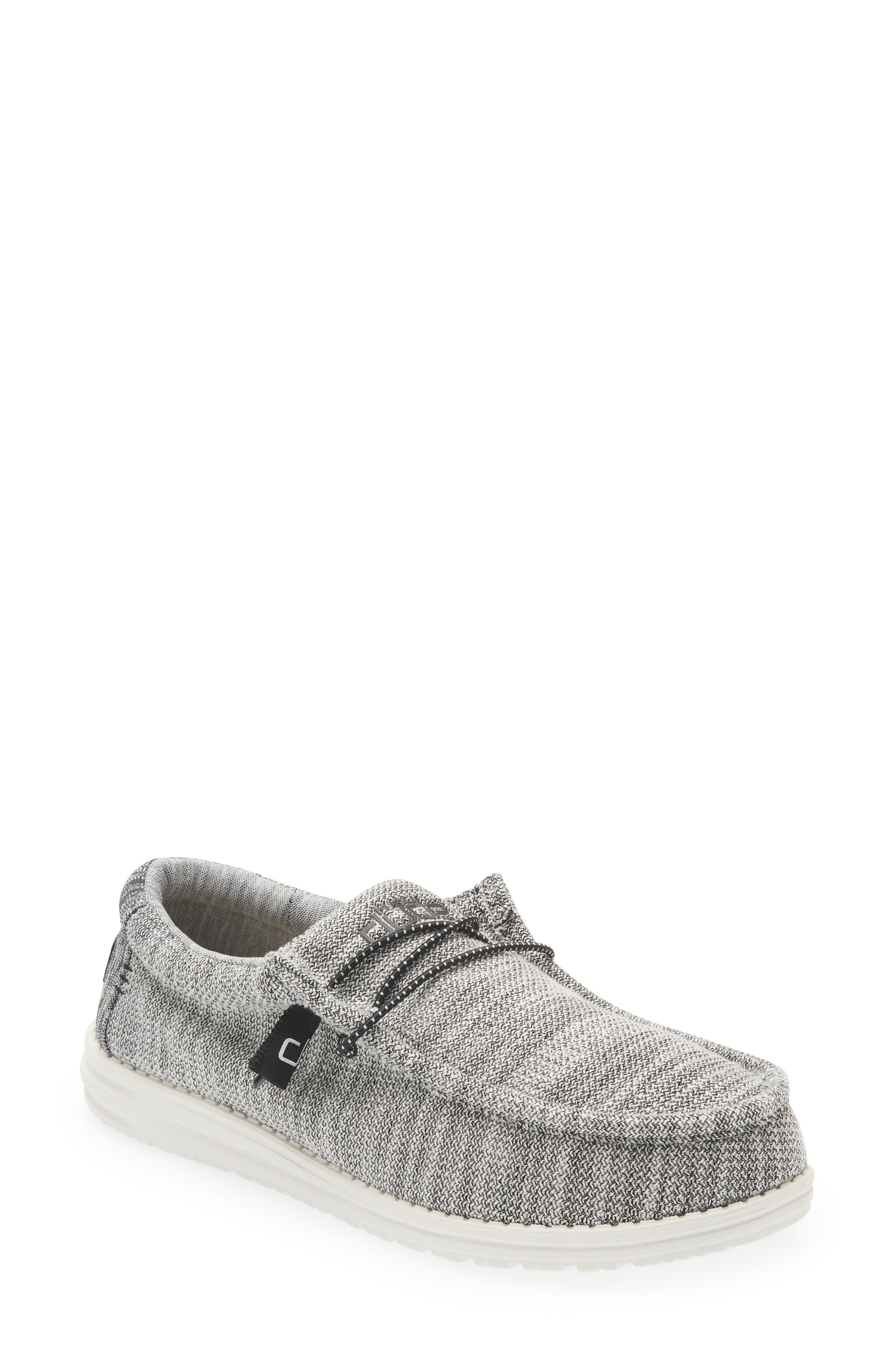 Hey Dude Wally Stretch Boat Shoe, Main, color, Yin And Yang