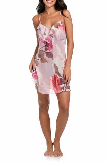 Park Rose Ruffle Trim Chiffon Chemise