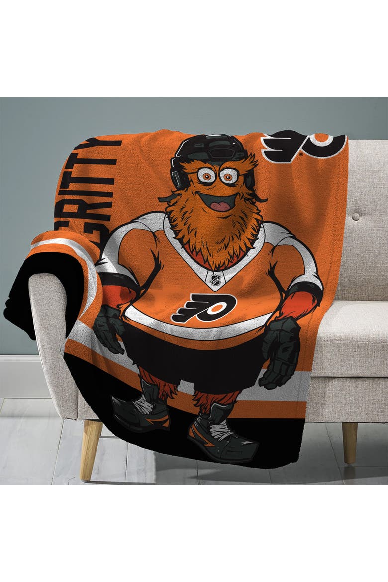 Philadelphia Flyers Gritty Mascot 60" x 80" Raschel Throw Blanket, Main, color, None