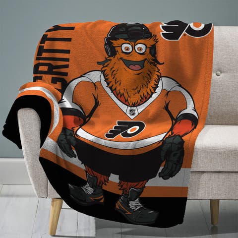 Philadelphia Flyers Gritty Mascot 60" x 80" Raschel Throw Blanket
