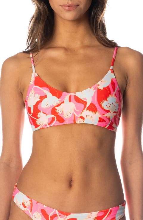 Floral Rush Lanai Reversible Bikini Top