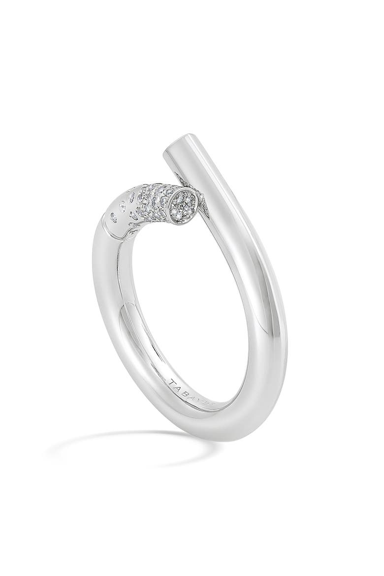 Oera Pavé Diamond Ring, Alternate, color, 18K WHITE GOLD