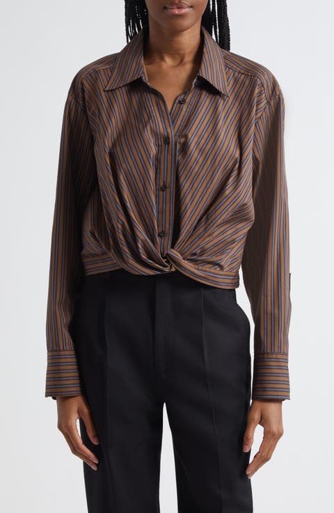 Leo Front Twist Shirt