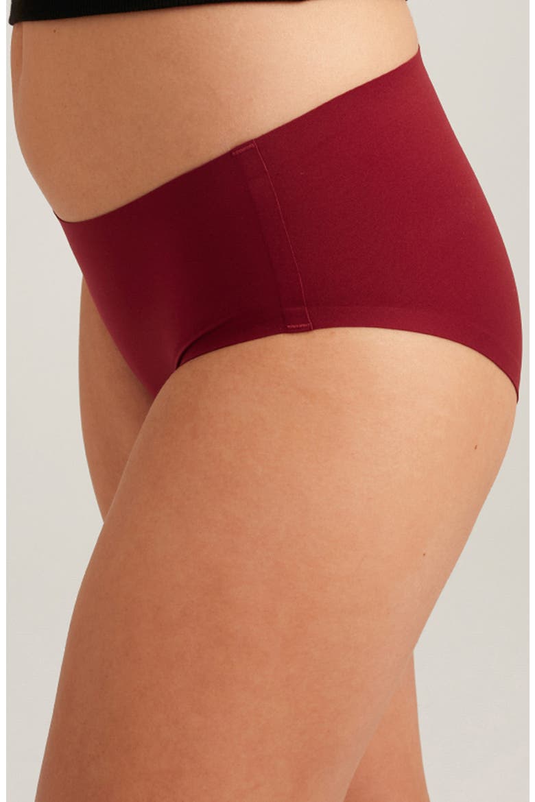 Period & Leakproof Super Absorbency Seamless Brief, Alternate, color, CRIMSON ROSE