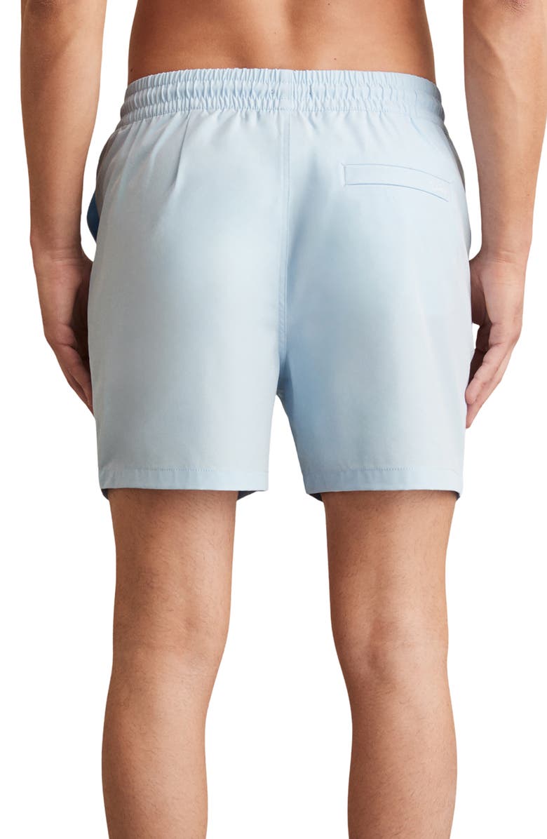Reiss Cliff Water Resistant Swim Trunks, Alternate, color, Soft Blue