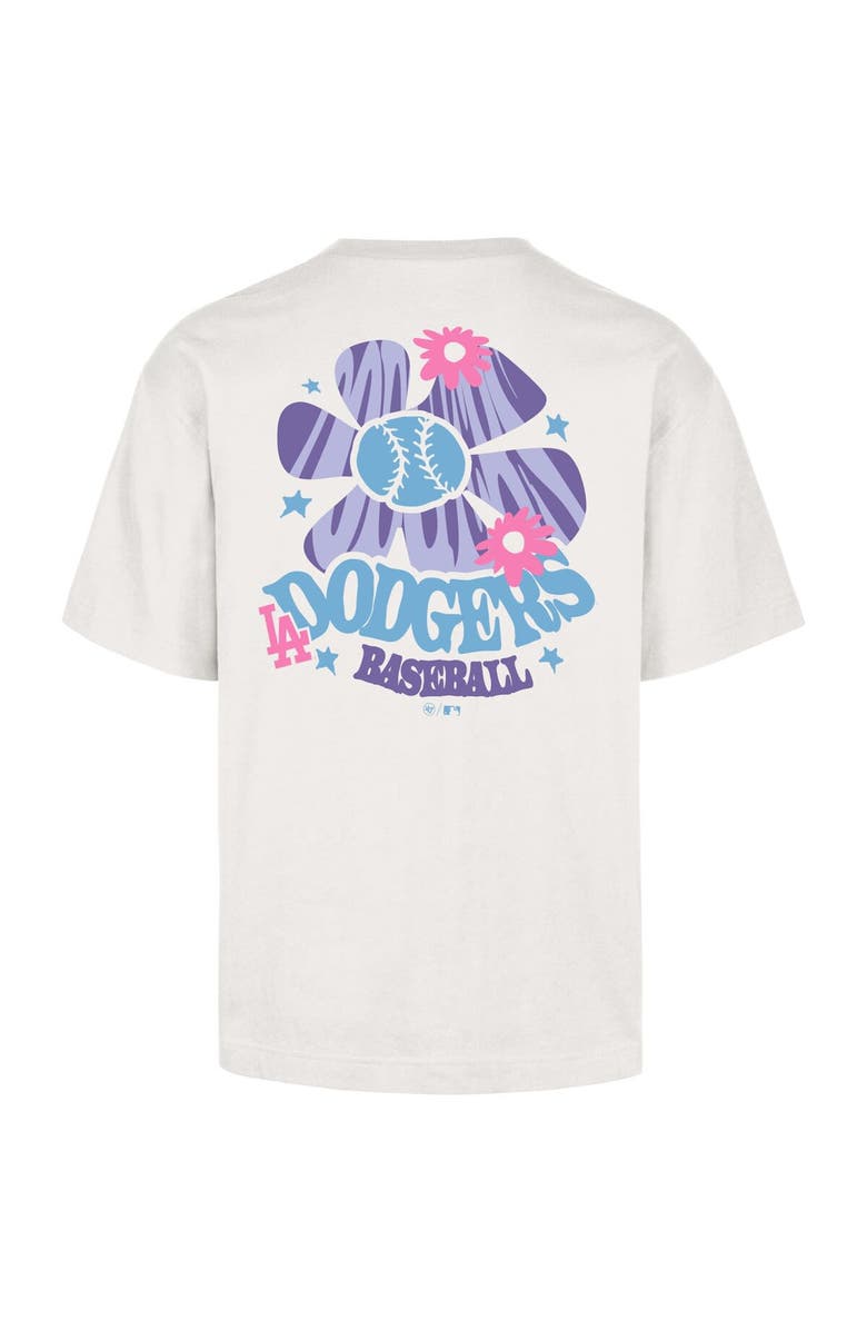 '47 Men's '47 Cream Los Angeles Dodgers Flora Foundation T-Shirt, Alternate, color, Cream