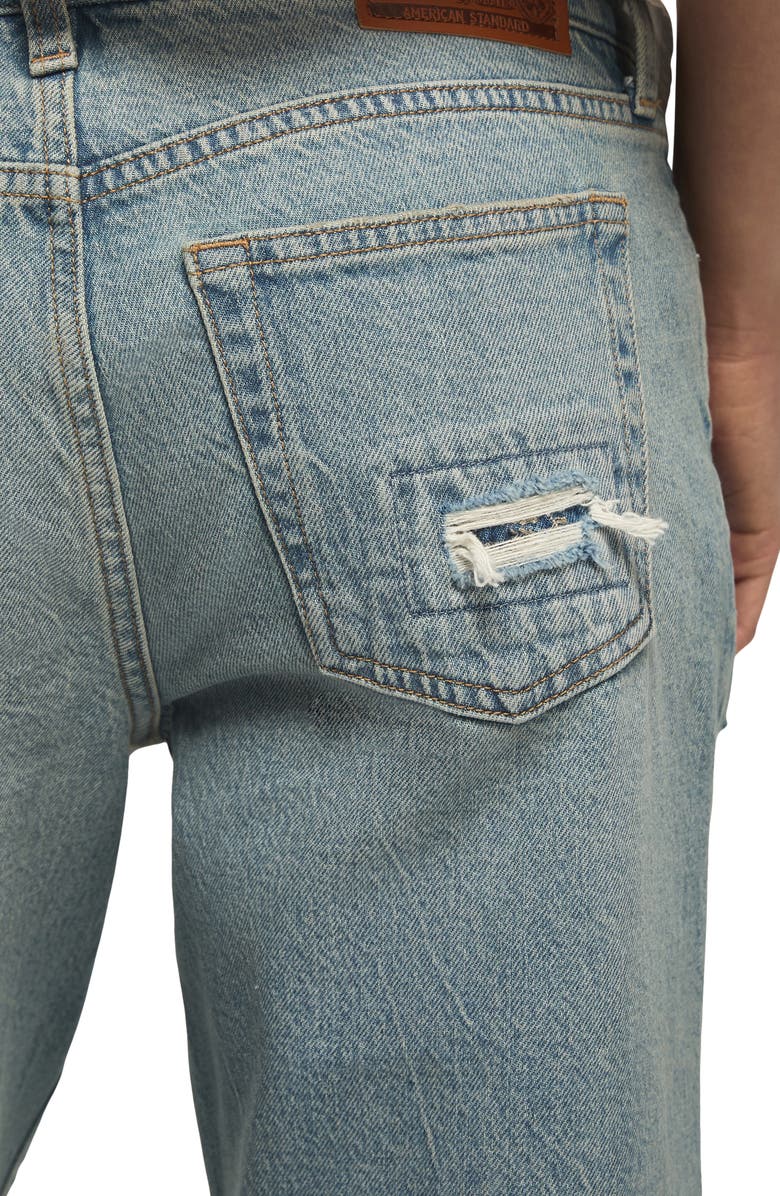 Lucky Brand Lucky Legend Ripped & Repaired Baggy Jeans, Alternate, color, Skipping Flowers Wash