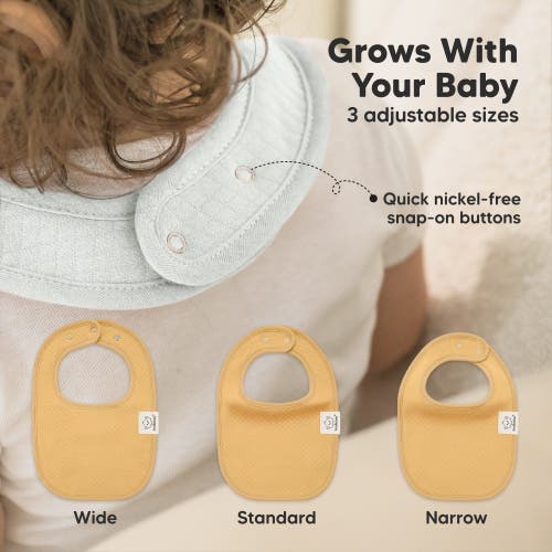 Keababies 8-pack Quin Drool Bibs In Sahara