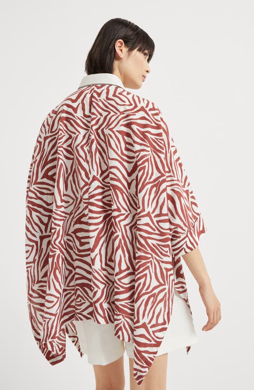 Brunello Cucinelli Print Shirt In Red