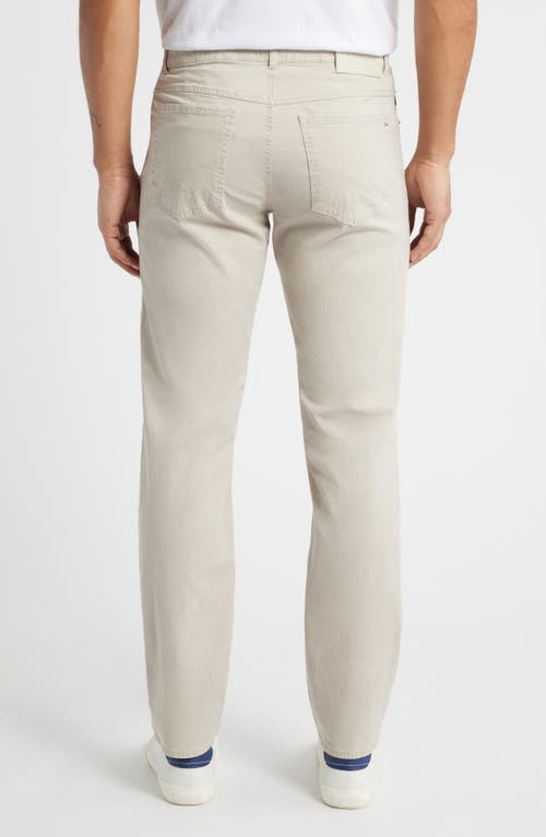Brax Cooper Fusion Flex Microprint Regular Fit Straight Leg Pants In Beach