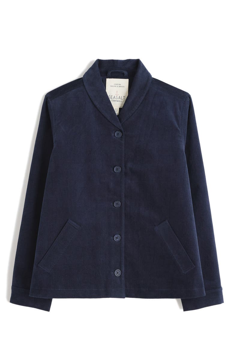 Seasalt Cornwall Brightwork Corduroy Jacket, Alternate, color, Maritime