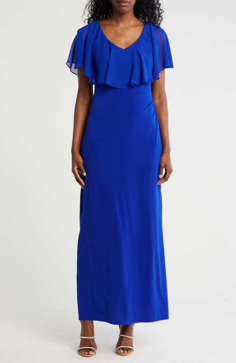 Flutter Sleeve V-Neck Dress