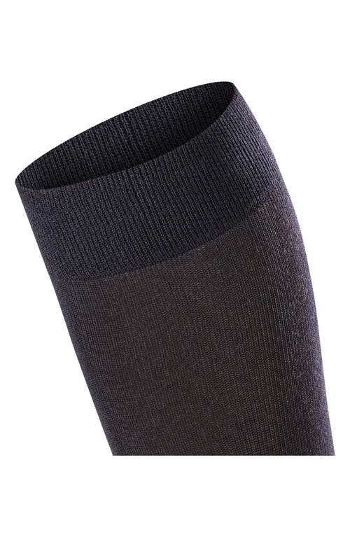 Falke Sensitive London Cotton Blend Knee High Socks In Dark Navy