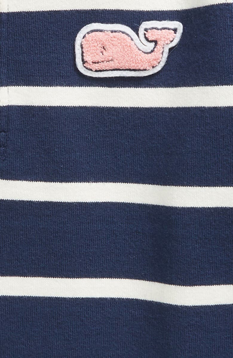 vineyard vines Kids' Stripe Long Sleeve Organic Cotton Rugby Polo, Alternate, color, 