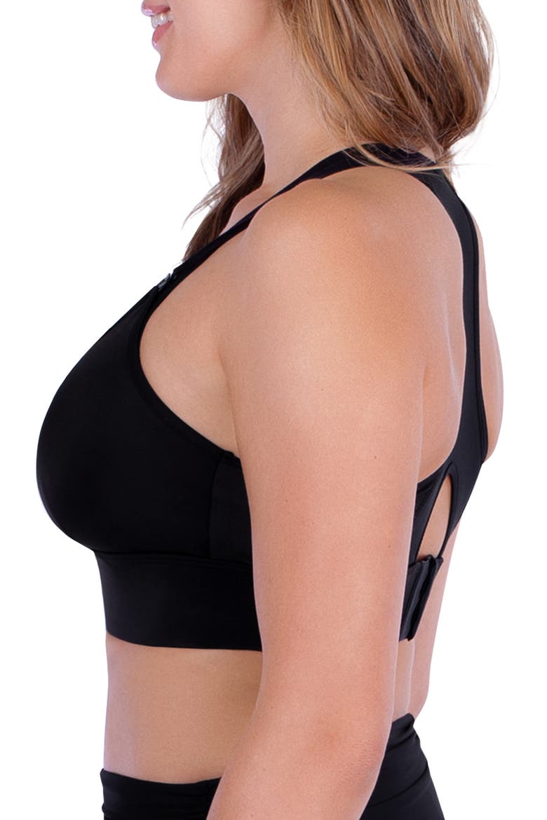 Nursing Sports Bra, Alternate, color, BLACK