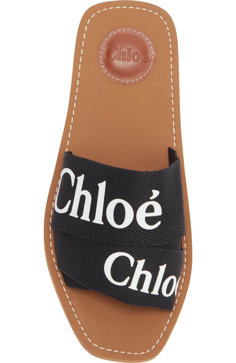 Chloé Woody Logo Slide Sandal, Alternate, color,