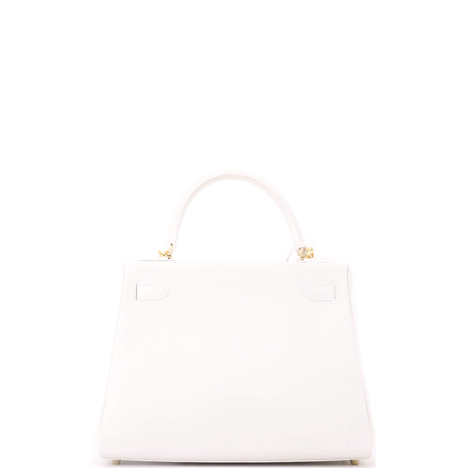 Kelly Handbag White Evercolor with Gold Hardware 28, Alternate, color, New White