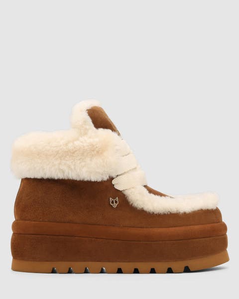 Bambi Tan Suede/Shearling