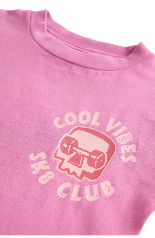 Next Kids' Skater Cotton Graphic T-shirt In Pink