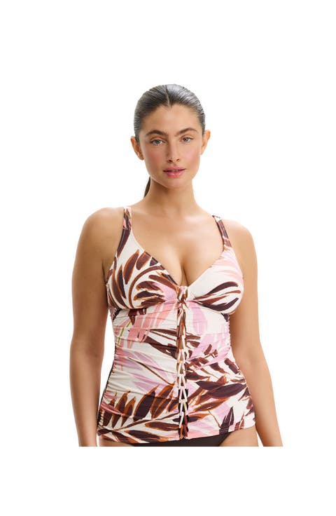 Island Breeze V-Neck D-Cup Tankini Top