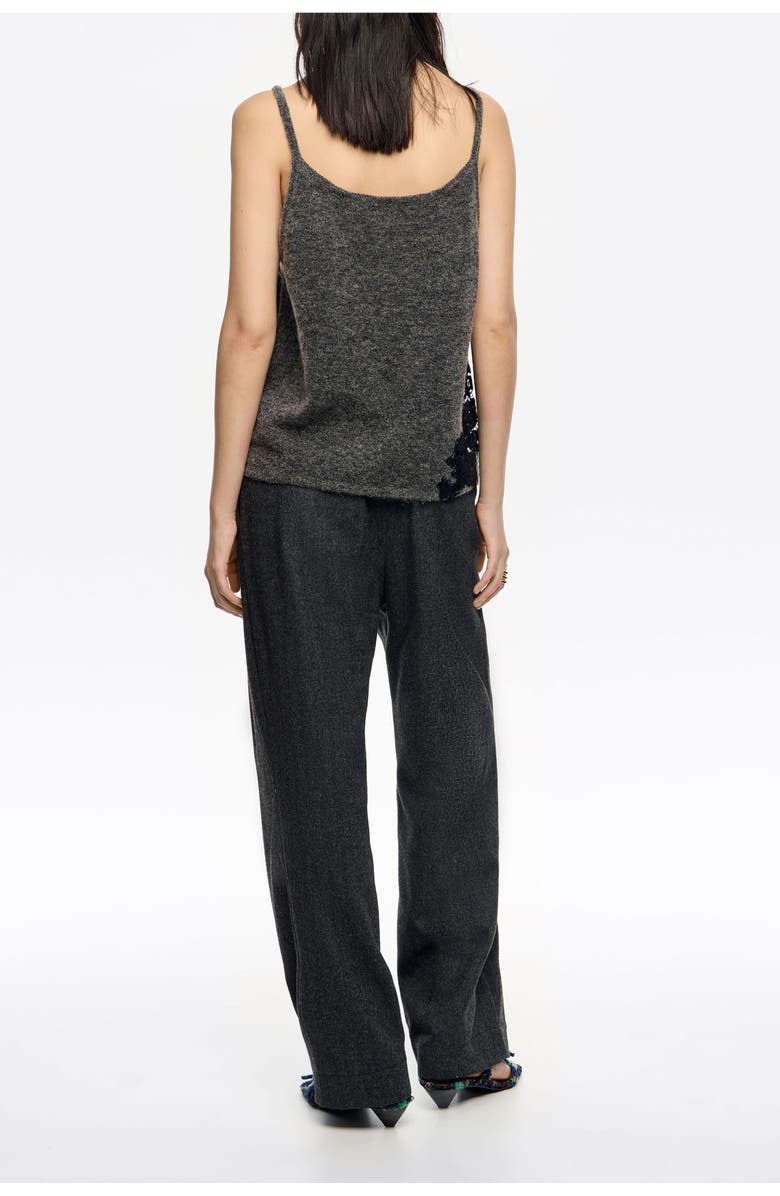 Bimba y Lola Tailored Carrot-Fit Trousers, Alternate, color, Dark Grey
