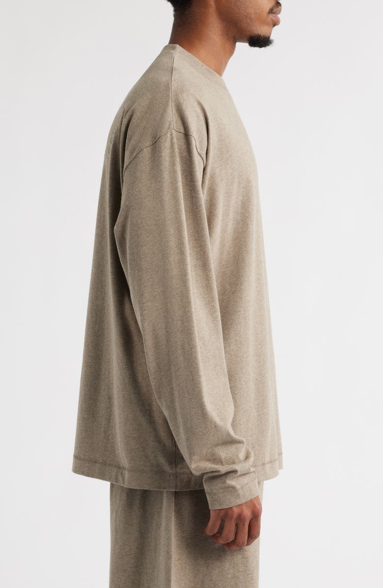 Fear of God Essentials Classic Fit Long Sleeve Logo Graphic T-Shirt, Alternate, color, Homestead Heather