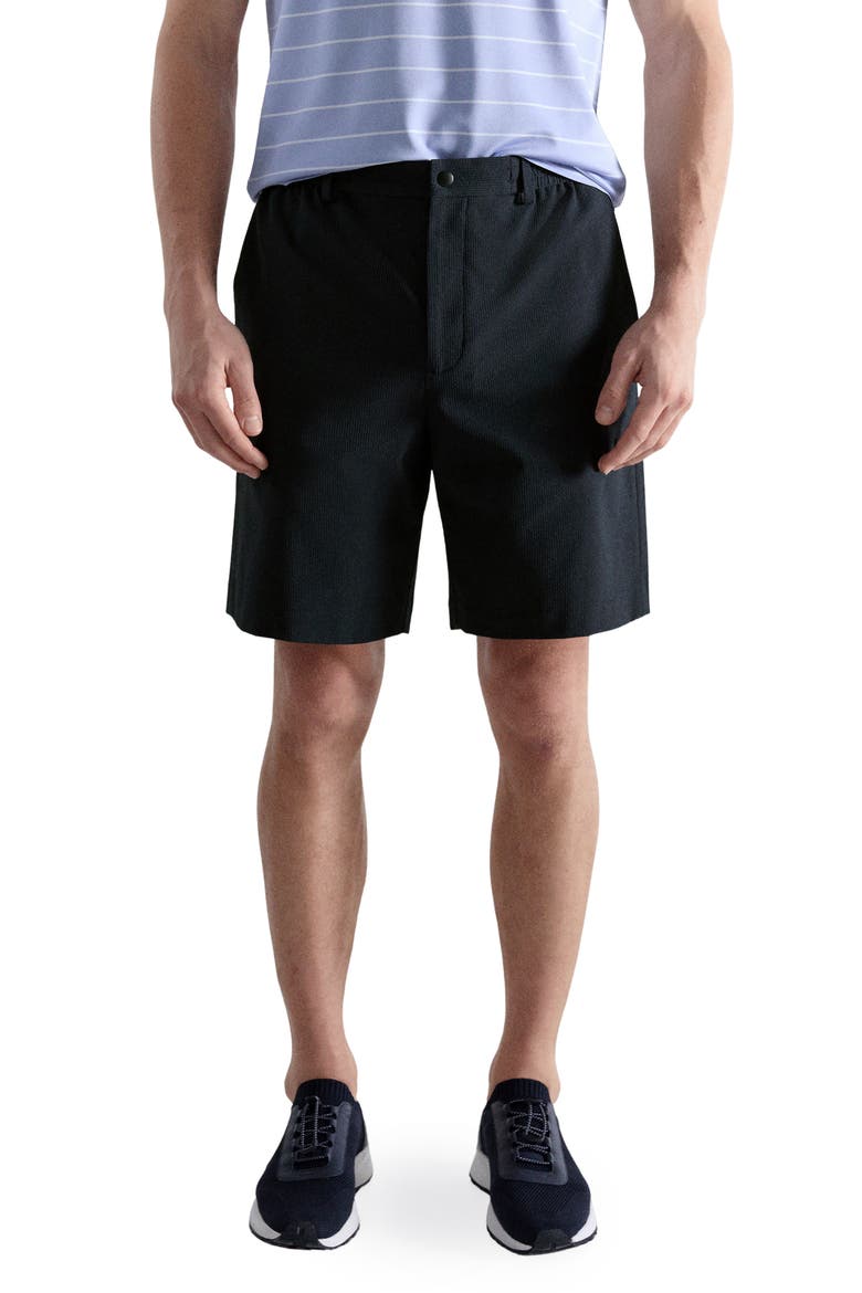 Water Repellent Comfort Stretch Shorts, Main, color, NAVY