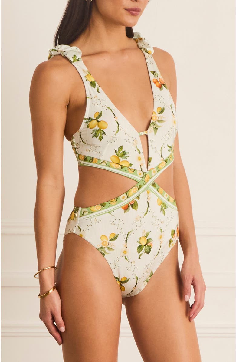 Aqua Blu Valencia Kendall One Piece, Alternate, color, White