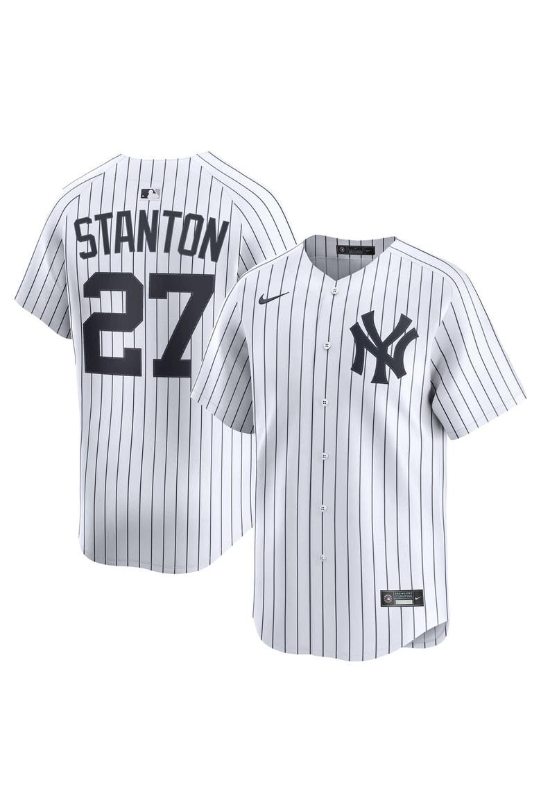 Men's Nike Giancarlo Stanton White New York Yankees Home Limited Player Jersey, Alternate, color, White