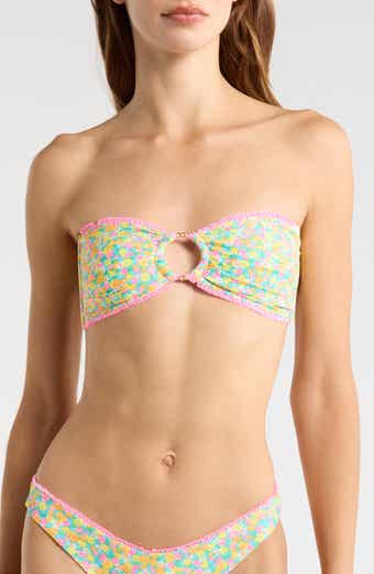 Decorative Strapless Bandeau Bikini Top