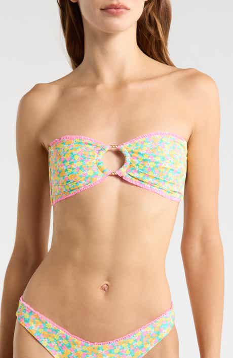Decorative Strapless Bandeau Bikini Top