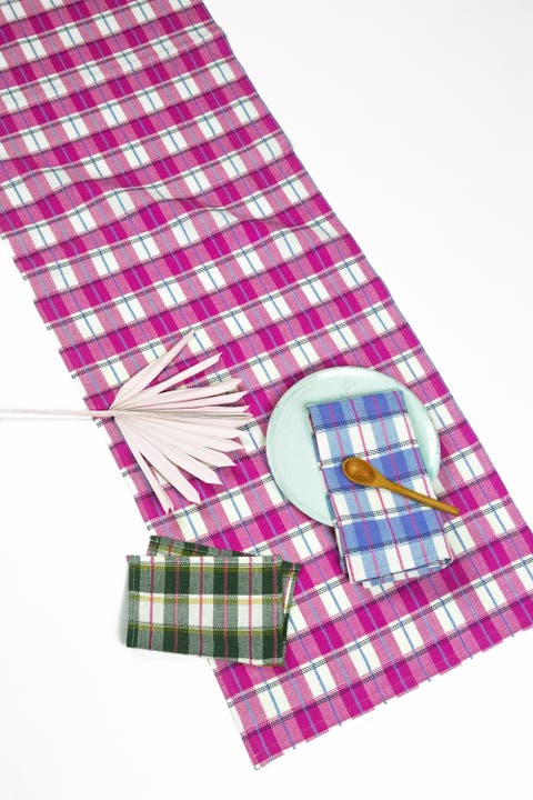 San Andres Gingham Table Runner