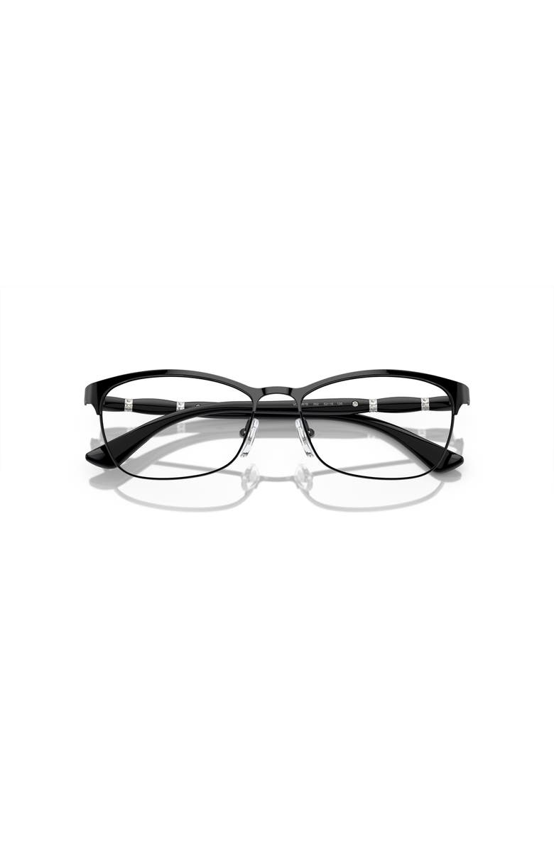 Vogue Eyewear 52mm Cat Eye optical glasses, Alternate, color, Black