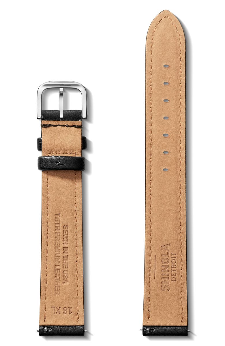Shinola 18mm Leather Watch Strap, Alternate, color, 