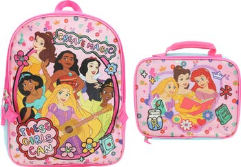 Kids' Princess Backpack with Lunch Bag