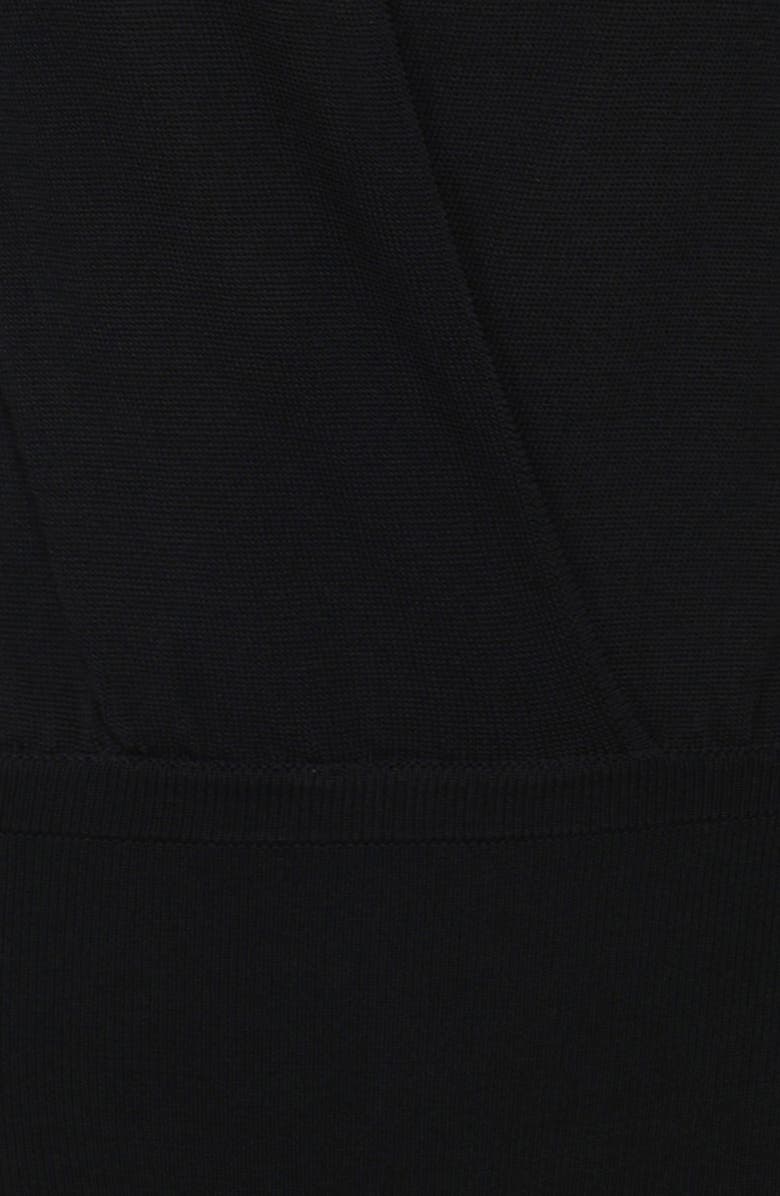 HOUSE OF CB Lois Long Sleeve Sweater Bodysuit, Alternate, color, Black