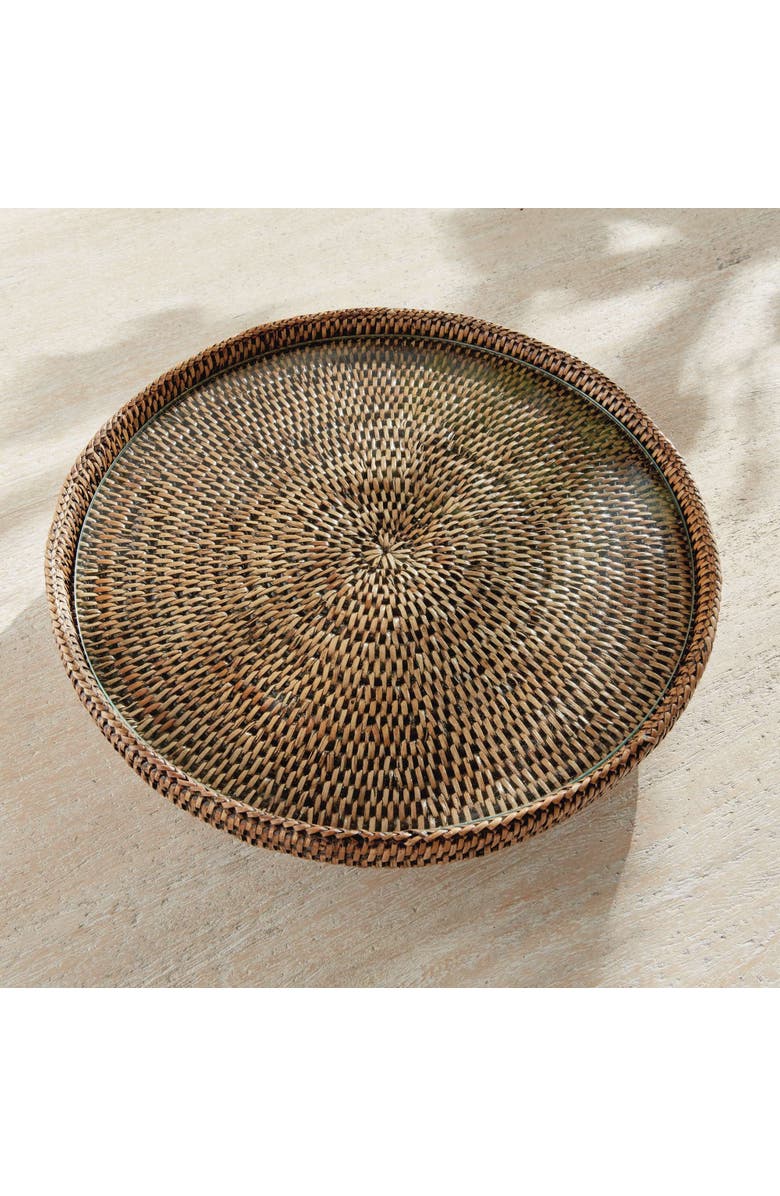 Napa Home & Garden Burma Rattan Serving Stand, Alternate, color, Brown