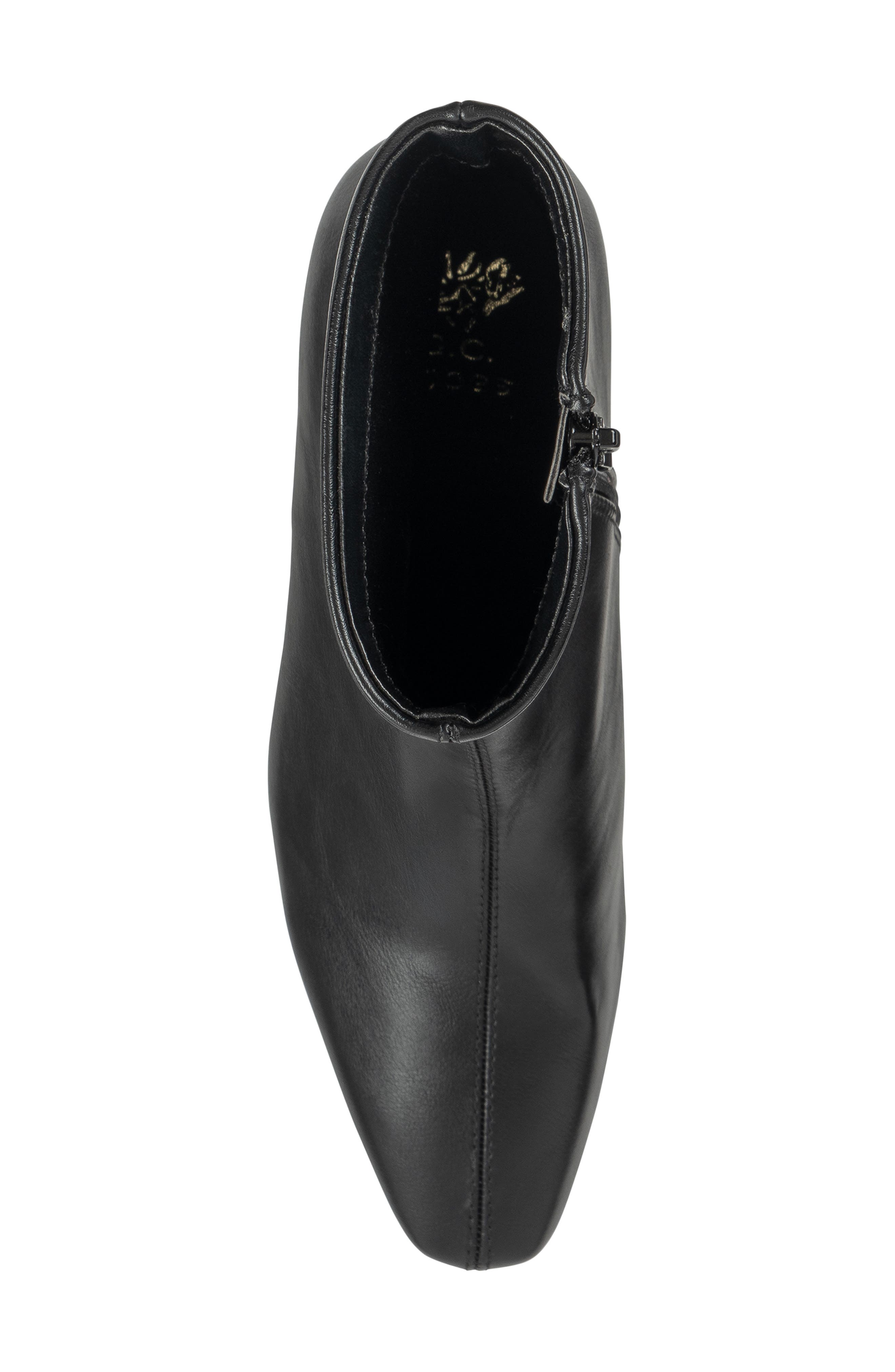 Larsa Faux Leather Ankle Boot, Alternate, color, BLACK