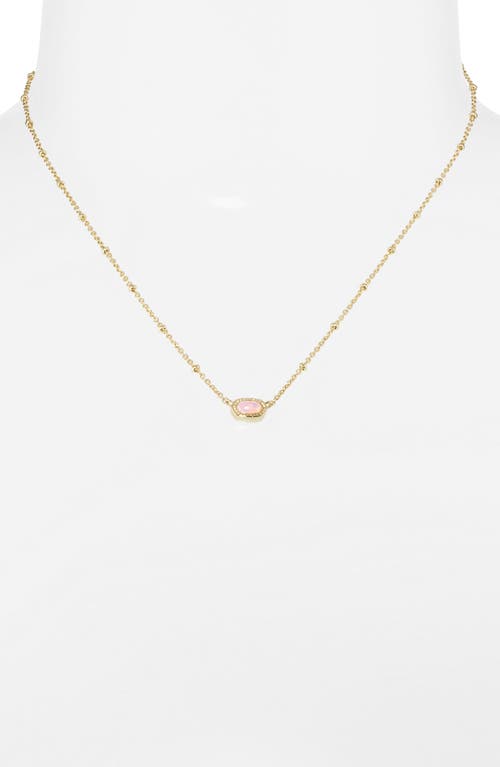 Kendra Scott Elisa Mini Pendant Necklace In Brown