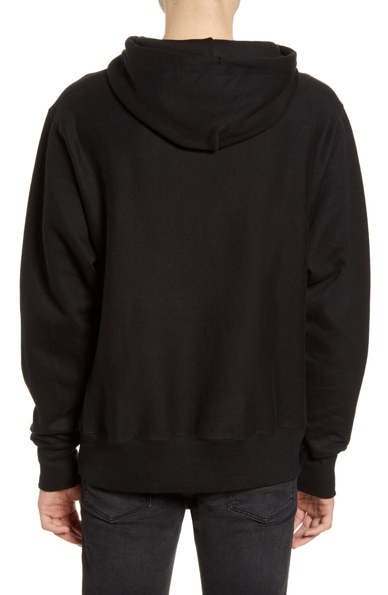 Champion Reverse Weave<sup>®</sup> Chenille Logo Hoodie, Alternate, color,