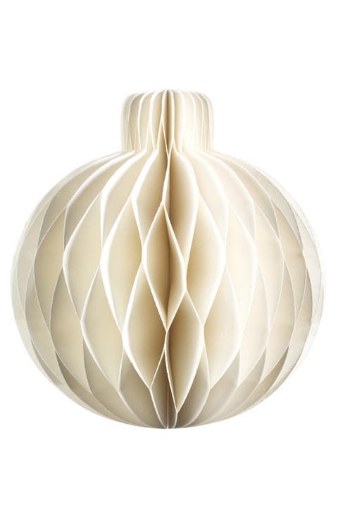 Set of 6 Miriam Paper Deco Sphere Ornaments