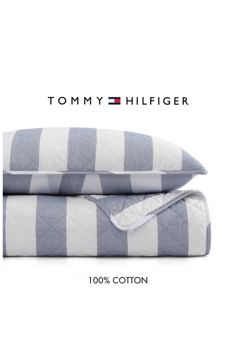 Capri Stripe Quit & Shams Set, Alternate, color, NAVY BLUE-NAVY BLUE