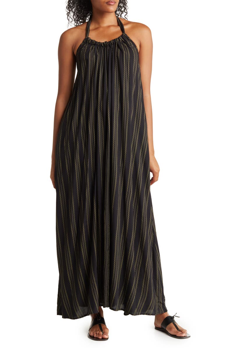 Elan Goddess Halter Maxi Dress, Main, color,