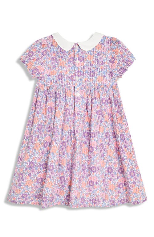 Jojo Maman Bébé Jojo Maman Bebe Tropical Floral Smocked Dress & Bloomers Set In Pink