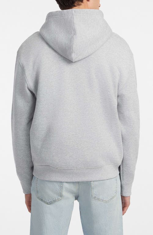 Guess Jeans Embroidered Logo Graphic Hoodie In Gray