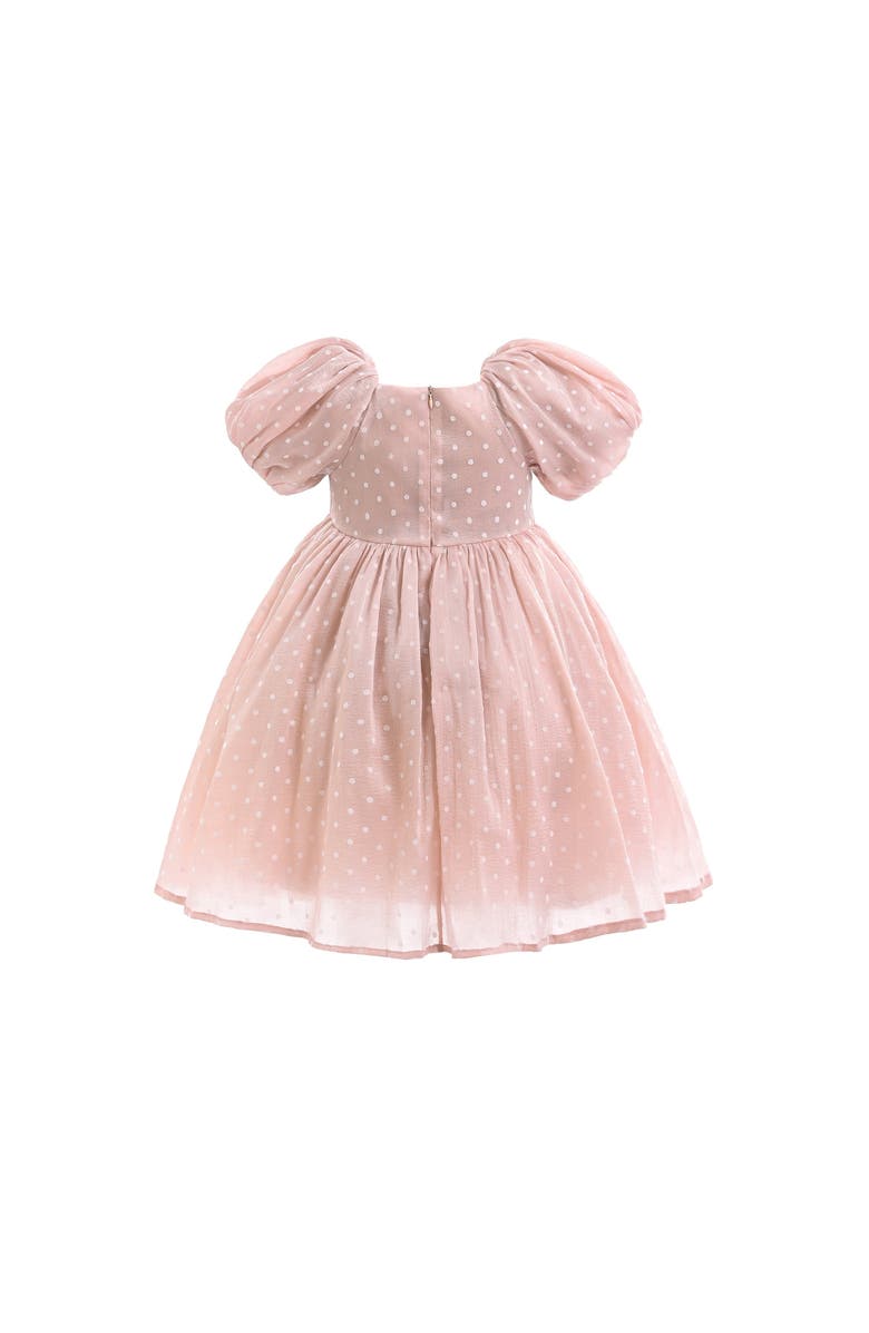 Sweet Cactus Polka Dot Empire Dress, Alternate, color, Pink