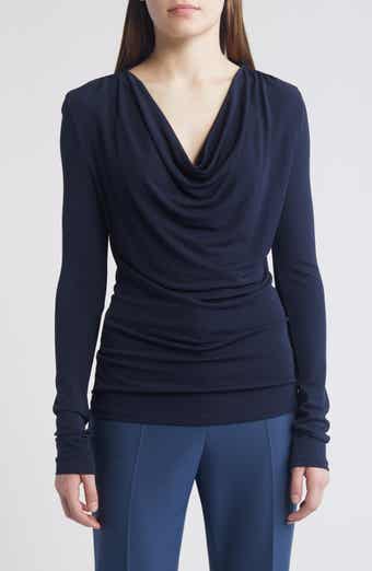 BOSS Eseyana Drape Neck Knit Top