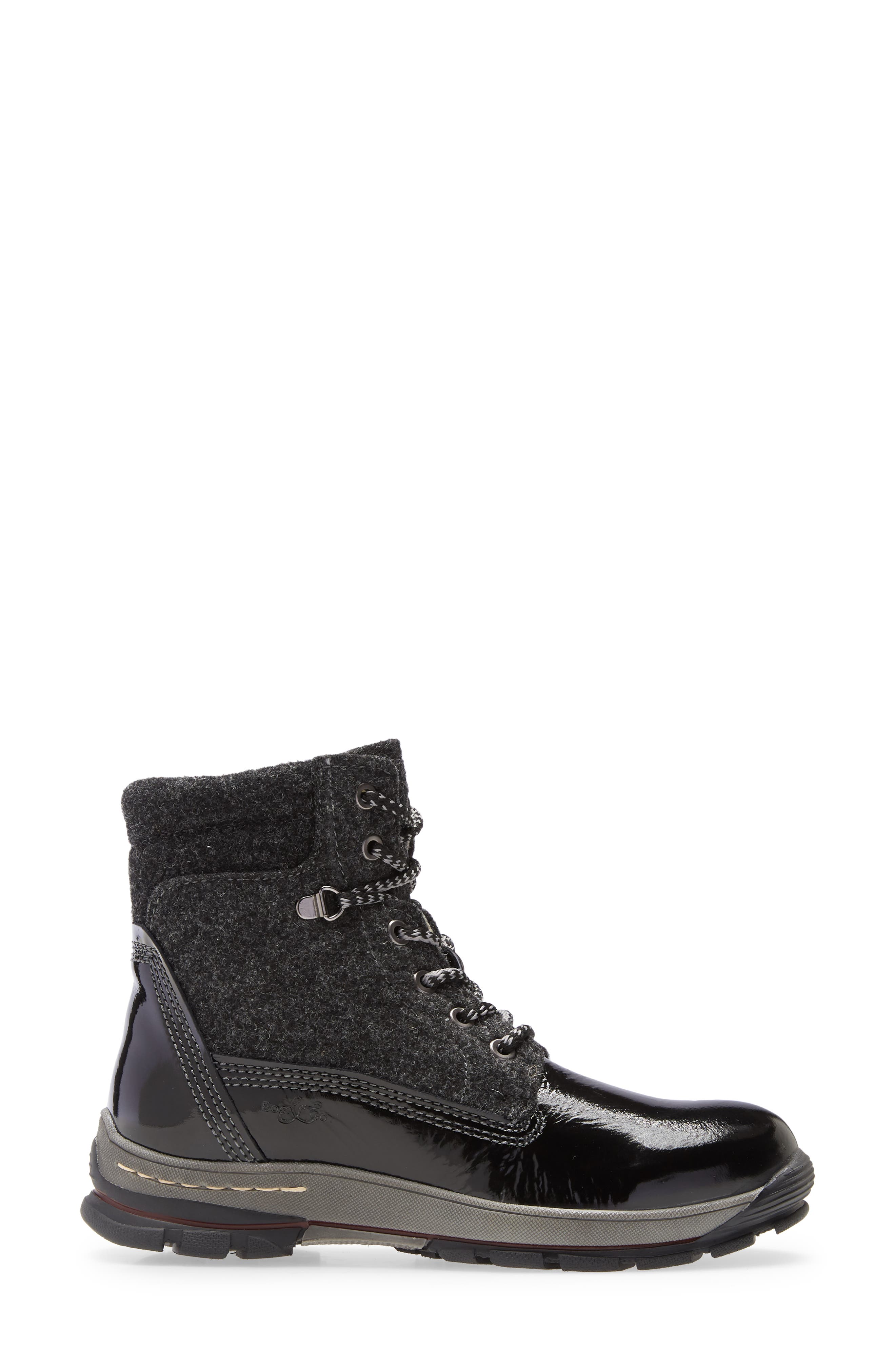 Bos. & Co. Gift Lace Up Wool & Leather Boot, Alternate, color, 