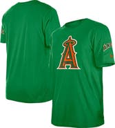 New Era Men's New Era Kelly Green Los Angeles Angels St. Patrick's Day Shamrock Fill T-Shirt